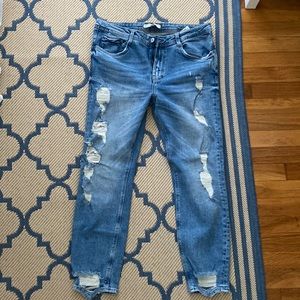 Zara distressed jeans